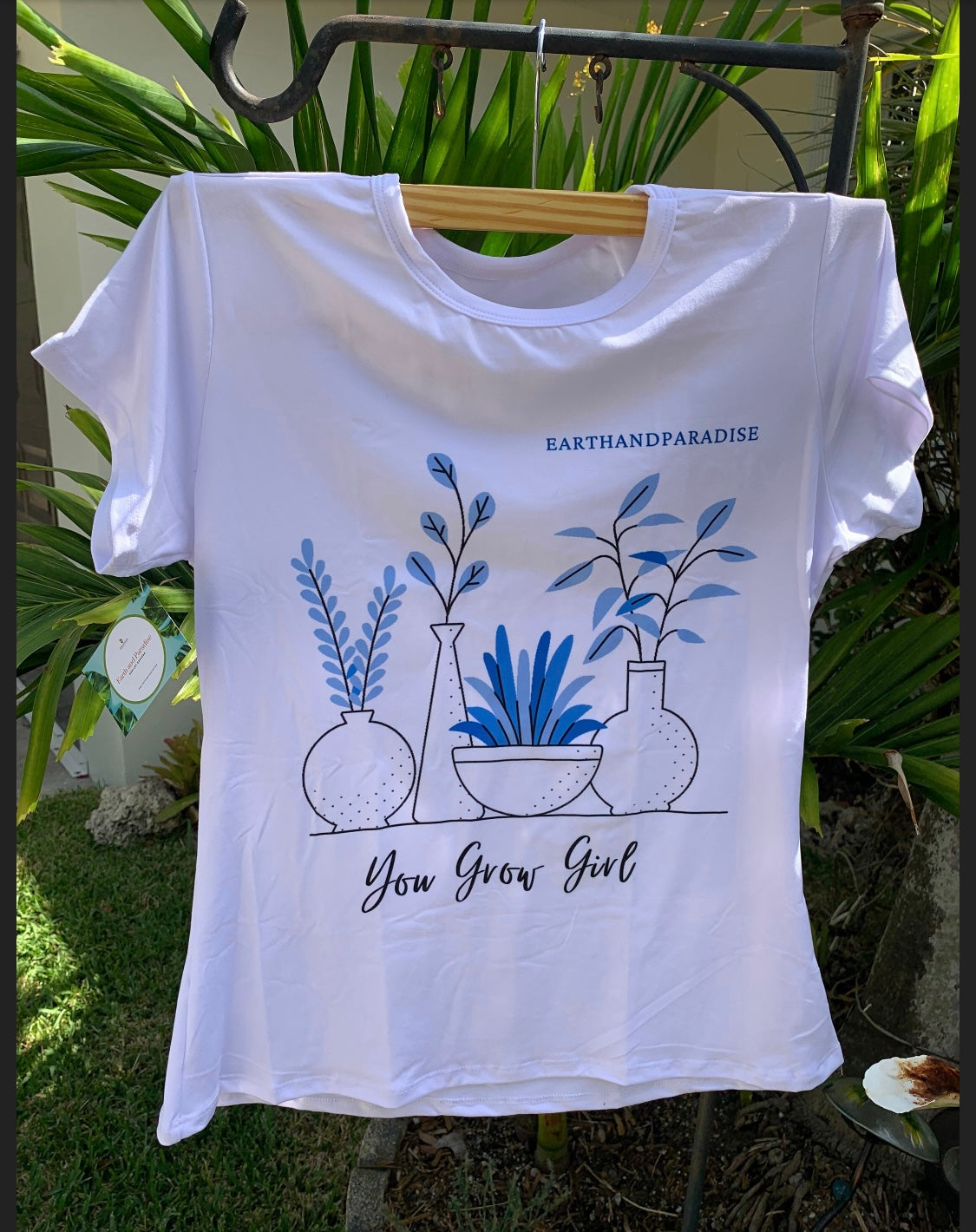 Women T shirt ‘You Grow Girl’ for plant lovers Ladies design