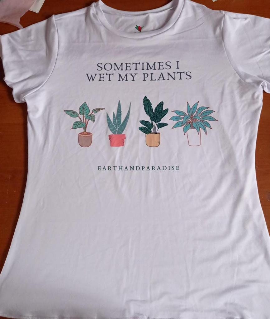 Sometimes I Wet My Plants women t-shirt sizes M L Xl XXL